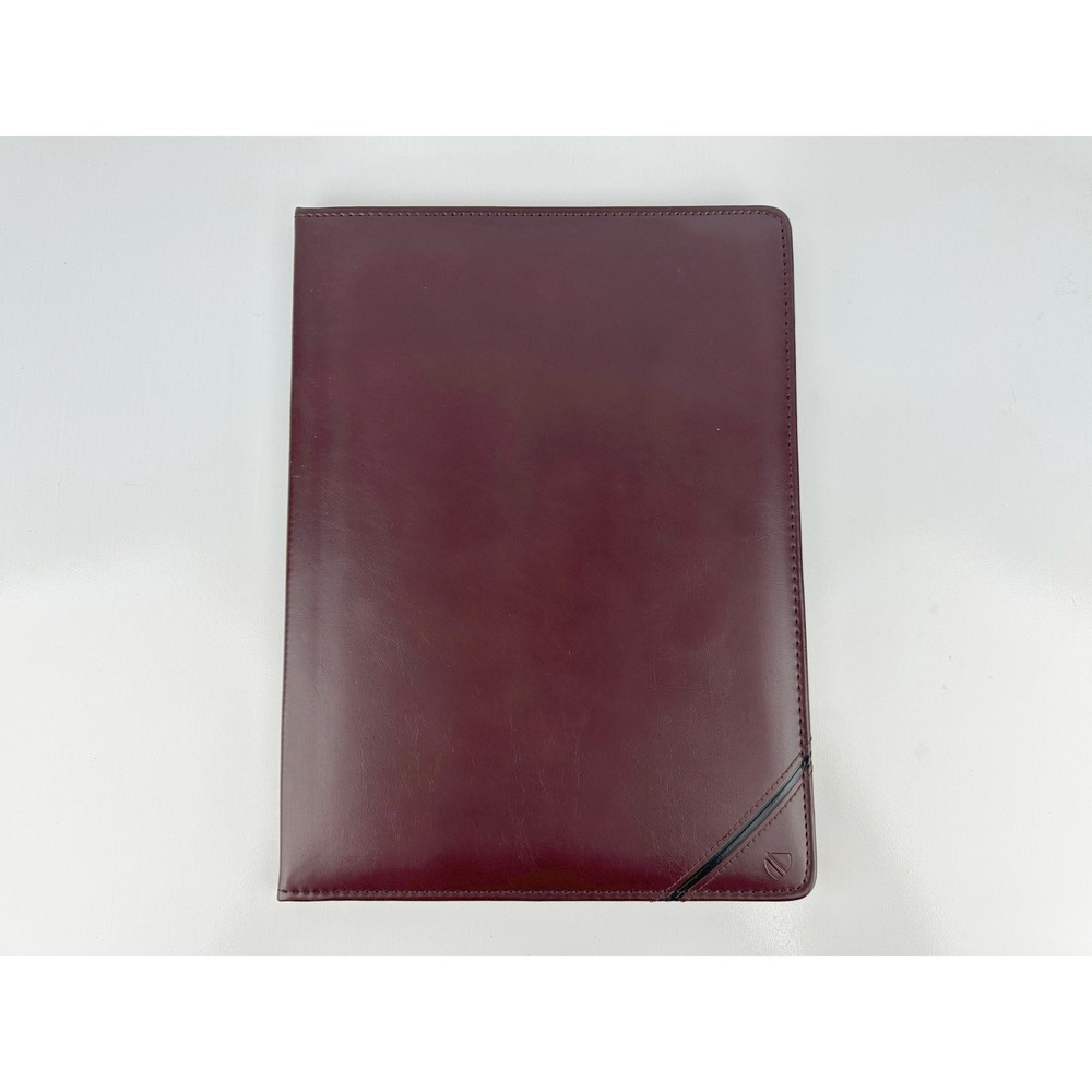 Cambridge Burgandy‎ Faux Leather Professional Padfolio Portfolio Business Folder